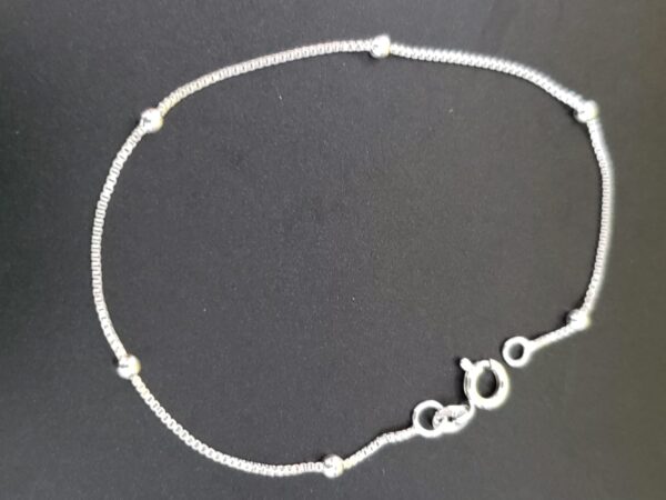 Pulseira Bolinha folheada em prata - Imagem 2