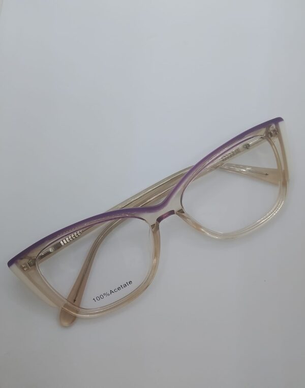 Armação feminina estilo gatinho / acetato 100%