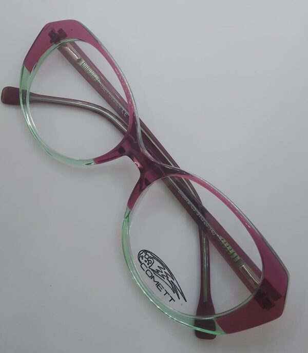 Armação feminina bicolor acetato 100%